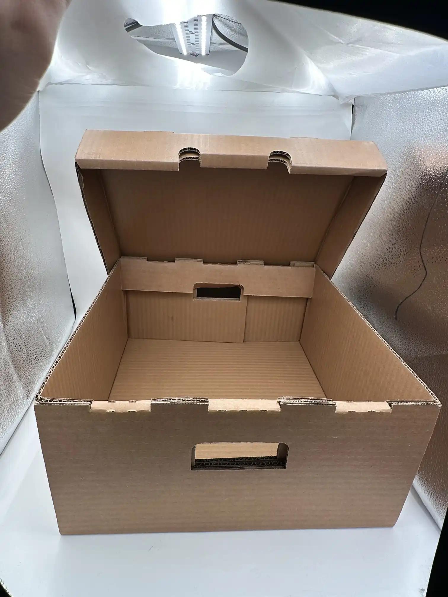 Үлкен балауызды гофрленген қорап